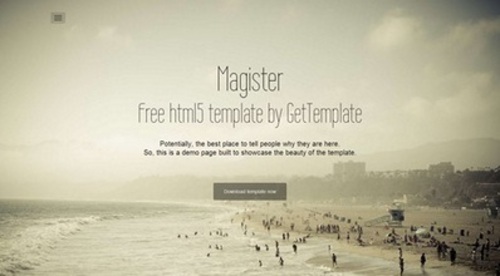 Product picture Magister responsive  HTML5 template