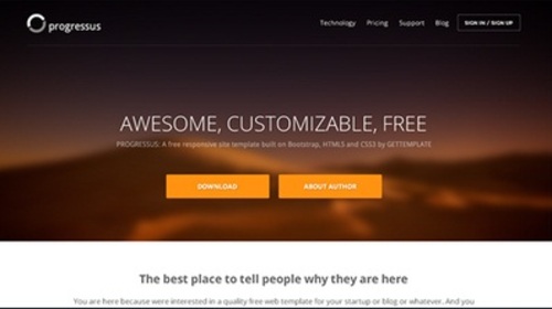 Product picture Progressus responsive business template